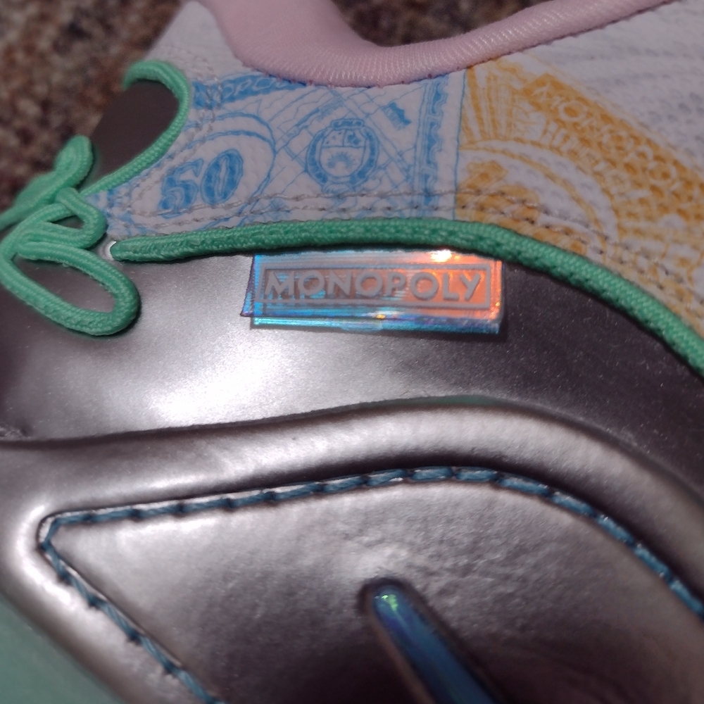 Nike LeBron XXII X Monopoly 'Mr. Mogul' Pink Silver Mens Size 10.5 - Picture 8 of 11